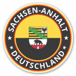 Pegatina Viajero global - Sachsen-Anhalt, Deutschland Stic