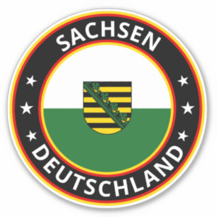 Pegatina Viajero global - Sachsen, Deutschland (Edición)