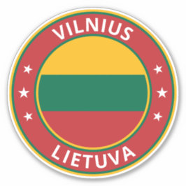Pegatina Viajero global - Vilnius, Lietuva | Lituania