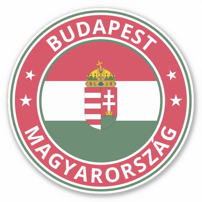 Pegatina Viajero Mundial - Budapest, Magyarország | Hungría (Anverso)