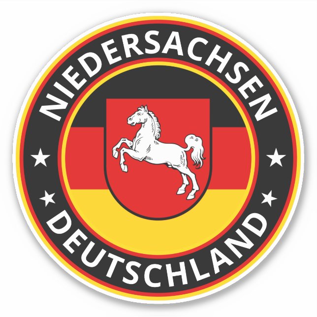 Pegatina Viajero Mundial - Niedersachsen Deutschland (Edici (Anverso)