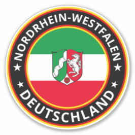 Pegatina Viajero mundial Nordrhein-Westfalen, Alemania
