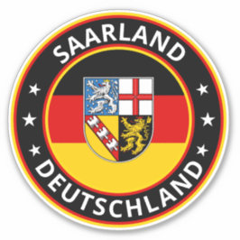 Pegatina Viajero mundial - Sarre, Deutschland (edición)
