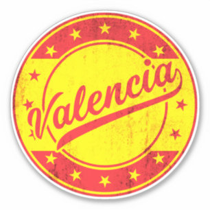 Pegatina Viajero Mundial - Valencia (España)