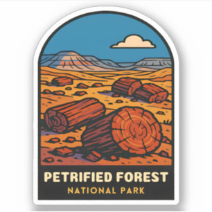 Pegatina Viajes Clásicos Parque Nacional Bosque Petrificado
