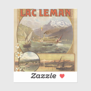 Pegatina Viajes en el lago Ginebra