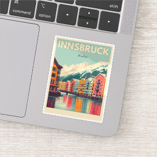 Pegatina Viajes retro Innsbruck Tirol - Regalos de los Alpe