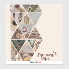 Pegatina Vibe De Verano, Quiero Estar Contigo, Color Beige