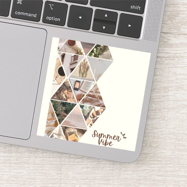 Pegatina Vibe De Verano, Quiero Estar Contigo, Color Beige (Detalle)