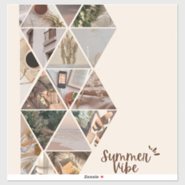 Pegatina Vibe De Verano, Quiero Estar Contigo, Color Beige