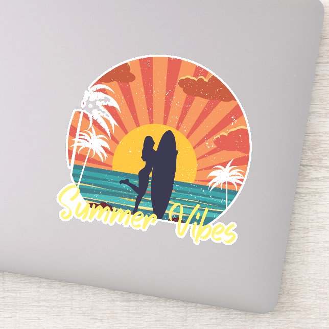 Pegatina Vibes de verano (Detalle)