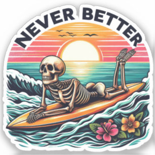 Pegatina Vibes de verano de Skeleton - Nunca mejor (2)