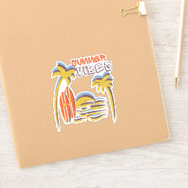 Pegatina Vibes de verano Vintage