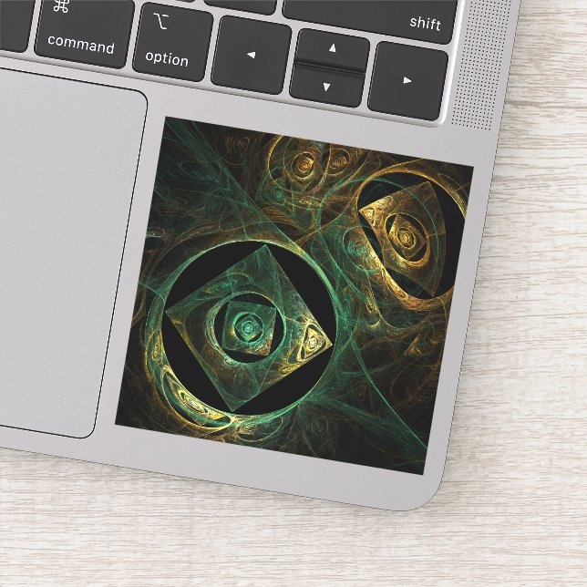 Pegatina Vibraciones mágicas Resumen de arte (Detalle)