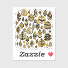 Pegatina Vibrant Bold Foliage Yellow Green