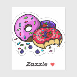 Pegatina   Vibrant Donut Sticker 