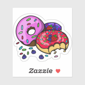 Pegatina   Vibrant Donut Sticker 