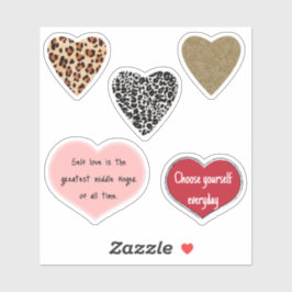 Pegatina Vibrant hearts romance wallpaper