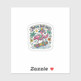 Pegatina Vibrant Pink Summer Skater Decal