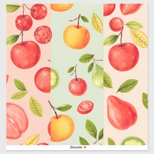 Pegatina Vibrant Pop Art Cat Portrait (Hoja)