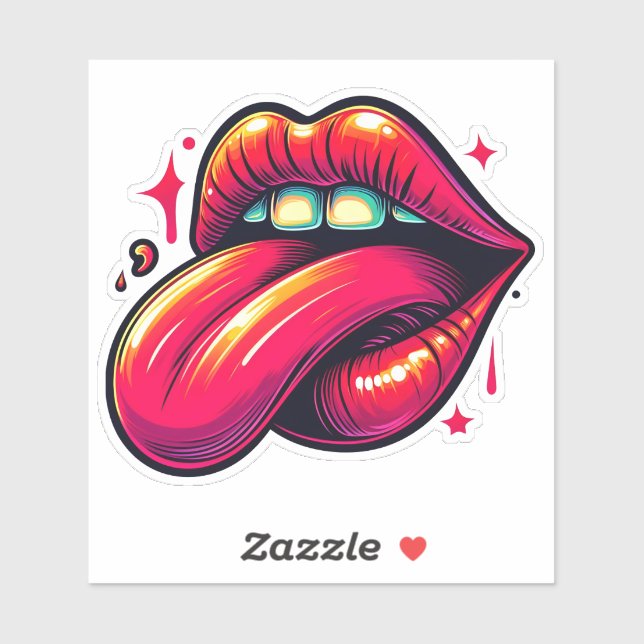 Pegatina Vibrante expresión de motivación (Hoja)