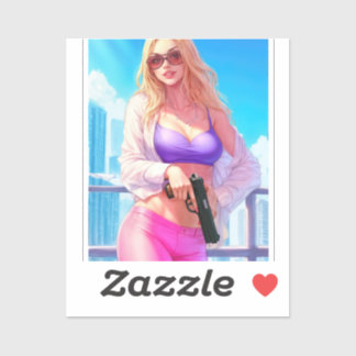 Pegatina Vice Baby – Miami Heat with a Killer Smile