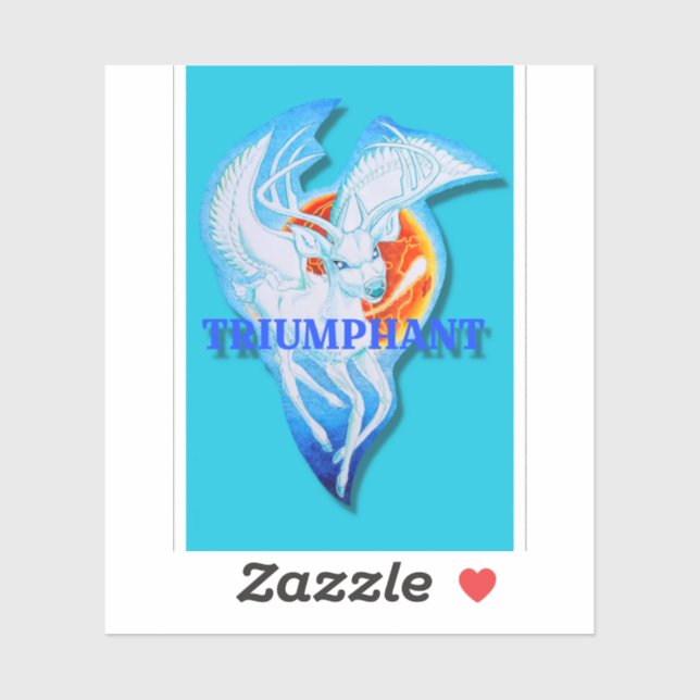 Pegatina victoriano triunfante (Hoja)