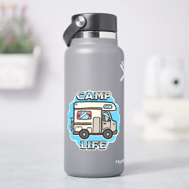 Pegatina Vida de Campamento | Camper Retro