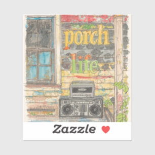 Pegatina Vida de porch de Jamaica
