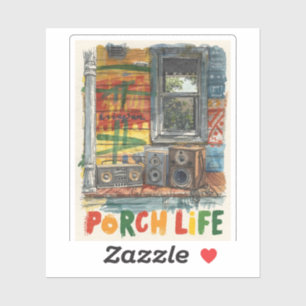 Pegatina vida de porch de Jamaica
