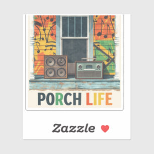 Pegatina vida de porch de Jamaica