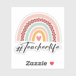 Pegatina vida del profesor de la vida del profesor - pegati