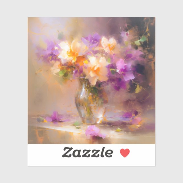 Pegatina Vida fija y delicada (Hoja)