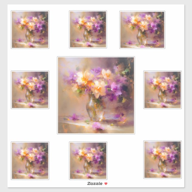 Pegatina Vida fija y delicada (Hoja)