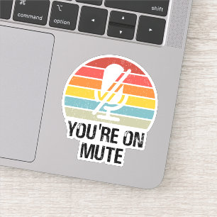 Pegatina Videollamada, silenciada, silenciada