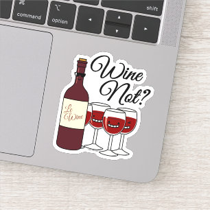Pegatina Vidrio sin uvas alcohol rosado rojo