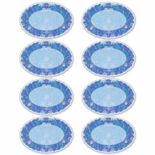 Pegatina Vieira floral azul