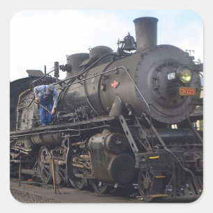 Pegatina Viejo del Tren de Vapor