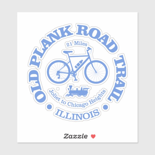 Pegatina Viejo sendero de la ruta del avión (ciclismo) (Hoja)