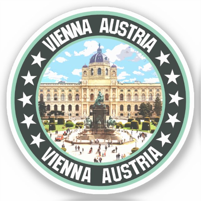 Pegatina Viena (Anverso)