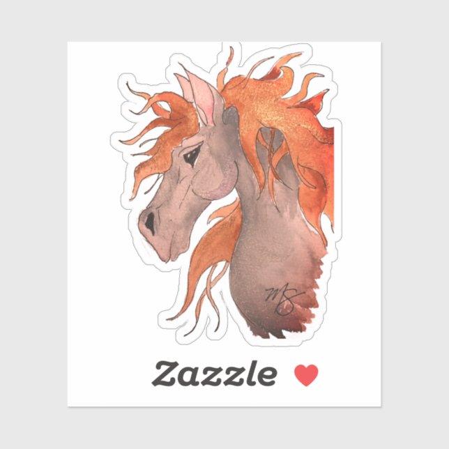 Pegatina ¡Viento En Mi Cabello! (Hoja)