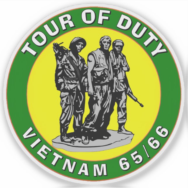 Pegatina VIETNAM TOUR OF DUTY Sticker (Anverso)