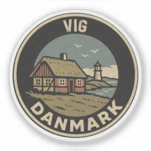 Pegatina Vig, Dinamarca Danmark