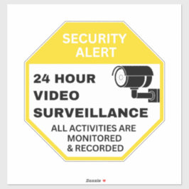 Pegatina Vigilancia de vídeo las 24 horas