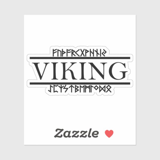 Pegatina Viking Runes Vinyl Stickers (Hoja)