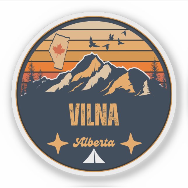 Pegatina Vilna, Alberta (Anverso)