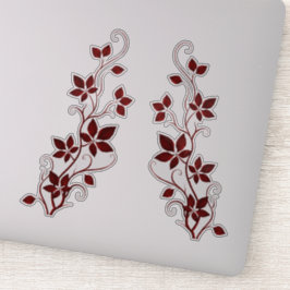 Pegatina Vinas y hojas de enredaderas de Virginia Roja boni