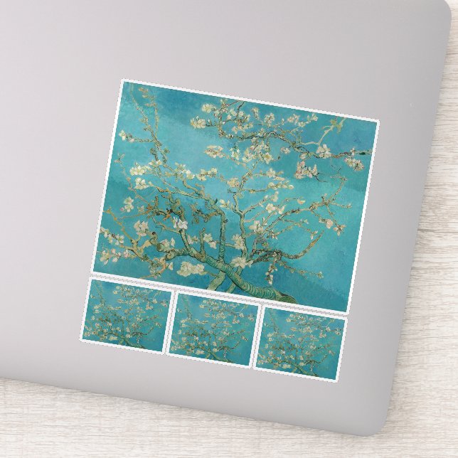 Pegatina Vincent Van Gogh, Almond Blossom, Amandelbloesem (Detalle)