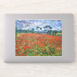 Pegatina Vincent van Gogh - Campo de amapola