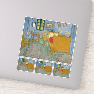 Pegatina Vincent Van Gogh, Dormitorio en Arles, segunda ver
